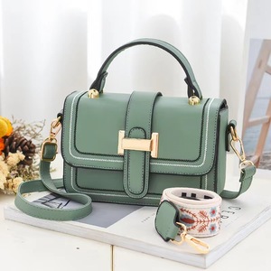 Bolso de Mano Tipo Satchel para Mujer con Hebilla Dorada, Bolso Bandolera de Cuero PU con 2 Correas para el Hombro, Bolso de Mano con Asa Superior para el Trabajo - Product Image 5