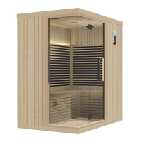 Sauna Interior para 4 Personas con Calefacción por Infrarrojos, que Brinda una Experiencia de Sauna Saludable y Confortable