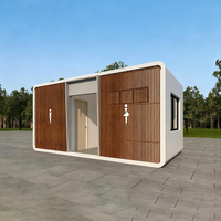 Salle de bain mobile écologique durable en acier moderne pour l'extérieur, conteneur de salle de bain, utilisation en école, appartement, facile