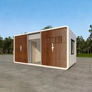 حمام متنقل حديث من الفولاذ للاستخدام الخارجي، صديق للبيئة ومتين، غرفة استحمام ومرحاض في حاوية للاستخدام في المدارس والشقق سهلة التركيب - Product Image 5