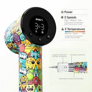 Mini secador de pelo de alta velocidad con diseño, Monster Convenience Store, Precio al por mayor - Product Image 2