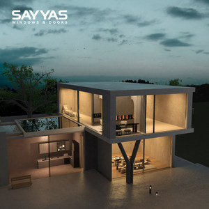 Porta Scorrevole in Alluminio Resistente con Doppio Vetro Temperato, Isolamento Acustico, Meccanismo di Sollevamento Grande, Vista Panoramica, Solo Apertura - Product Image 3