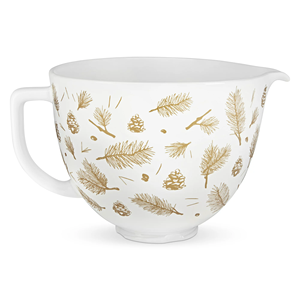 Bol en céramique <span class=keywords><strong>kitchenaid</strong></span> feuilles d'or, bol en céramique kithchenais pour la cuisson - Product Image 1