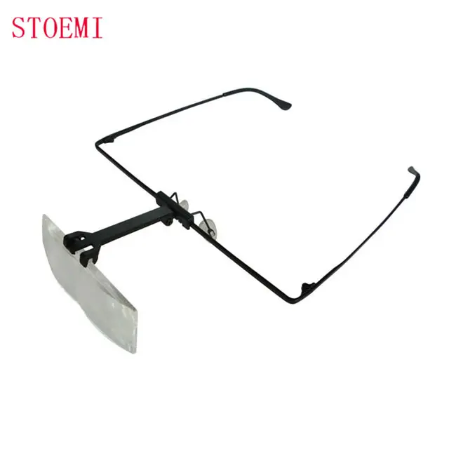 STOEMI 8539 1.5X 2.5X 3.5X Head Set magnifier Glasses Magnifier Binocular Loupe Set Low Vision Aids Wear Magnifying Glass