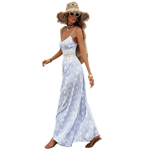 Vestido de Verano 2026 para Mujer, Estampado Floral, con Tirantes Finos, Volantes, Estilo Bohemio, para Playa o Boda - Product Image 2