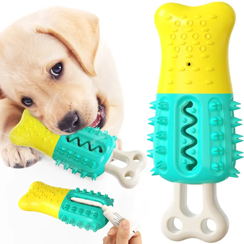 Moderne Feiertagshemd-Hersteller sortiert einzeln unzerbrechlich Knochenbiss Haustier aggressiver Hund kauen TPR Zähne schleifen Spielzeug für Hunde