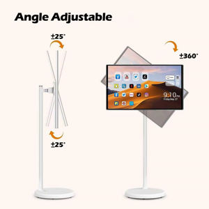 Téléviseur intelligent rotatif HD 32 pouces pour diffusion en direct, réglable en hauteur, Android, avec batterie intégrée, écran tactile et interface USB - Product Image 3