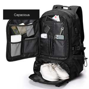 <span class=keywords><strong>Zaino</strong></span> Borsone Extra Large con USB, Foderato in Poliestere, per Scuola, Viaggi, Escursioni e Conservazione Pannolini - Product Image 1