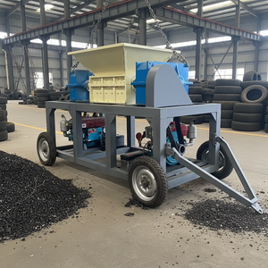 Trituradoras de Neumáticos de Doble Eje Portátiles Industriales, Máquina Trituradora Móvil para Neumáticos de Camiones Semi - Product Image 2