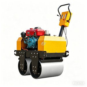 Mini-compacteur d'asphalte à double tambour, rouleau vibratoire, rouleau de construction à moteur diesel - Product Image 5