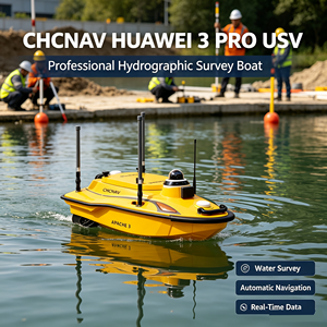 Bateau d'arpentage sans pilote CHCNAV Apache 3PRO USV haute précision GNSS RTK, étanche IP67, pour le dragage des canaux - Product Image 1