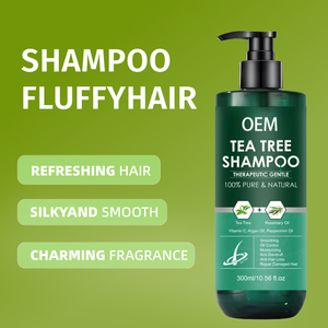 Shampooing à l'huile d'arbre à thé essence de romarin et à la menthe pour la pousse et le démêlant des cheveux naturels biologiques OEM - Product Image 2