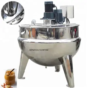 volume 500L stainless steel 316L steam jacketed kettle with stirrer