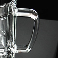 330ml 400ml Aangepaste dozen Groothandel Goedkope glazen tumbler bekers Promotie Bierglazen Bierglazen met handvat