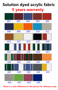 5 anni di garanzia 100% solution dyed acrilico mobili <span class=keywords><strong>da</strong></span> giardino tenda tessuto - Product Image 6