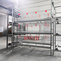 Cage à poulets pliable à porte coulissante automatique avec désinfection intégrée, modèle H, vente chaude, fournie par le fabricant