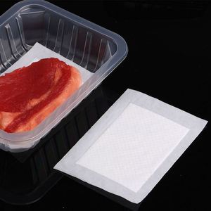 PE Film & Tissue Material Absorbent <b>Meat</b> Pads 40ml/pcs Food Grade Eco-Friendly for Absorbing Excess Liquid From Food - Product Image 1
