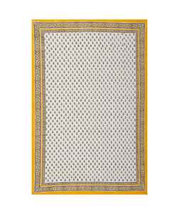 Venta al por mayor de lujo de algodón mantel hecho a mano bloque de impresión de diseño para la boda decoración del hogar Floral CUBIERTA DE LINO DE MESA - Product Image 3