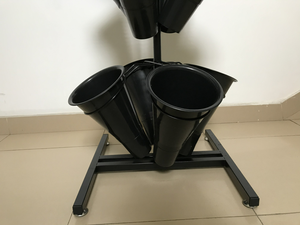 Jarrón <span class=keywords><strong>de</strong></span> plástico grande blanco y negro <span class=keywords><strong>de</strong></span> 0,2 kg al por menor - Product Image 5