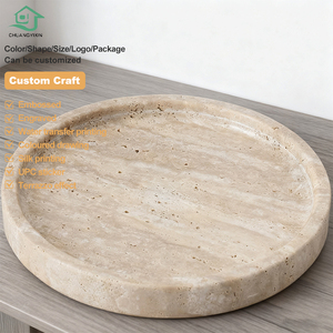 Hiện đại Vòng di chuyển bê tông vòng trang trí khay travertine đá cẩm thạch Vanity tấm bàn cà phê trang trí nội thất - Product Image 2