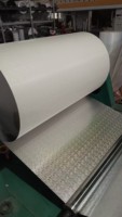Tissu rectangulaire en aluminium tricoté warp, design moderne, ignifuge, isolation thermique, écologique, valeur R 0.03 pour serre