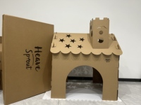 Karton Haus für Kinder Indoor-Spiel, Craft Play Zelt für Kinder Alter 4-8, bunte Burg für Jungen Mädchen Kleinkinder Geschenke