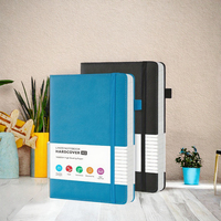 Carnet A5 avec couverture en cuir doublé Journal adulte à couverture rigide de 320 pages pour le travail, l'écriture, l'étude et les voyages Pages épaisses
