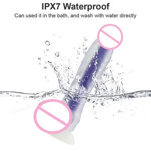 Grands jouets érotiques, gros gode, double couche, silicone liquide luminescent, pénis réaliste, gode réaliste, jouet sexuel <span class=keywords><strong>pour</strong></span> adultes <span class=keywords><strong>pour</strong></span> femmes - Product Image 2