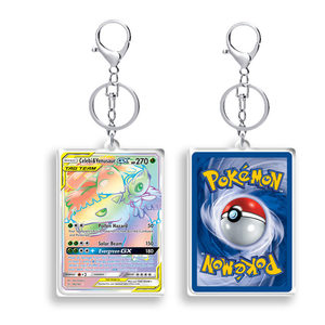 Porte-clés en PVC à succès, anime Super Bulbasaur, monstre floral, <span class=keywords><strong>pixie</strong></span>, carte mignonne, double face, pendentif pour sac d'école, cadeau créatif DIY - Product Image 6