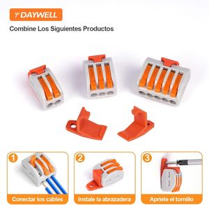 120 個のケーブル接続端子 プッシュイン機構 15 サポート/ターンバックル ABS ハウジングモデル コネクタキット (SPL-2/3/5) 製 - Product Image 5