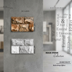 Carreaux de mur en céramique extérieurs de style chinois 300x450mm: nouveau design, meilleure qualité idéale pour l'élévation de la maison. Carreaux en porcelaine 12x18 - Product Image 1