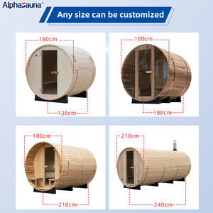 Sauna Panorámica Tipo Barril para Exteriores, Ideal para Villas, Campamentos, Resorts y Más, Personalizable - Product Image 6