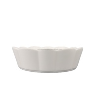 Witte keramische ronde ecovriendelijke fruitschaal hotelservies tafellaagset voor thuiskeuken servies elegante collectie
