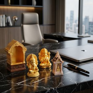 Miniatura de <span class=keywords><strong>Buda</strong></span> Dorado para Altar Budista Tailandés, Figura Decorativa para Jardín Zen, Accesorios para Micropaisajes, Regalo Espiritual de Paz - Product Image 5
