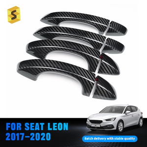 Shasha Finitura Maniglia Esterna in Vera Fibra di Carbonio per <span class=keywords><strong>Seat</strong></span> Cupra <span class=keywords><strong>Leon</strong></span> 2017-2020 Accessori Esterni Auto - Product Image 5