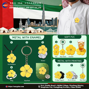 Stock UAE Tribulus Omanense Serie di Distintivi in Metallo, Spilla in Smalto Morbido, Portachiavi, Collana - Standard Spirit Comunitario per Regalo Souvenir - Product Image 4