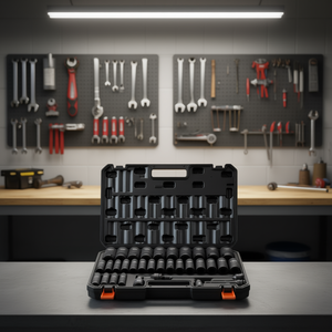 Jeu de douilles à chocs profondes DB 34 pièces, 1/2 pouce, 6 points, en acier allié Cr-Mo, métrique 8-36 mm, pour boîte à outils de réparation automobile - Product Image 2