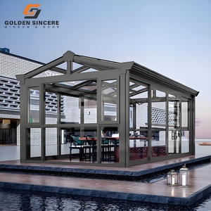 GS Transparent Glass Room Sunroom with <b>UV</b> Resistant Coating for Maximum Sunlight - Product Image 5