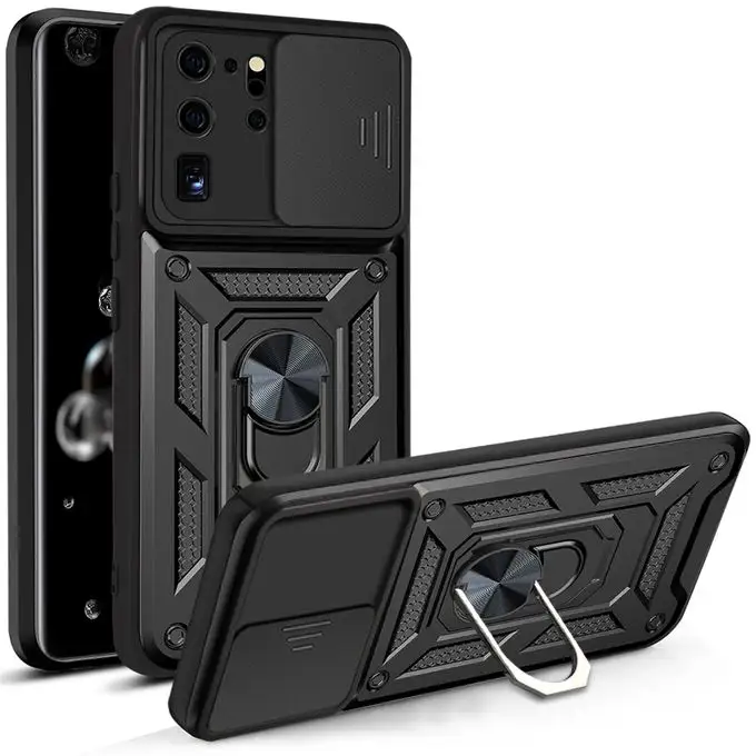 ShemaxOEMカバーTecno Camon 19 Pro 20 Pro Pova 5用スライドカメラ保護カバー付き高級ファッション携帯電話ケース
