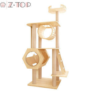 Multi-Livello di Alberi Gatto Sisal-Coperto <span class=keywords><strong>Maine</strong></span> <span class=keywords><strong>Coon</strong></span> Albero Del Gatto, Torre di Legno di Condominio Per Gattini Grande Gatto - Product Image 3