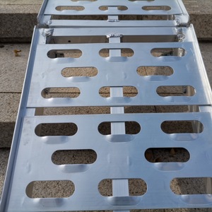 רמפה לרכב אלומיניום LR-006 בבית חובה בינוני קיבולת קיפול 340 ק "ג אופנוע מתקפל משאית ראמפ שיפוע להתאמה אישית - Product Image 2