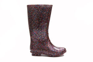 Grosir Cina Grosir Anak-anak Perempuan Koboi Balita Bersinar Glitter Pvc Plastik <span class=keywords><strong>Jelly</strong></span> Sekolah Bot Karet Pergelangan Kaki Hujan untuk Anak-anak - Product Image 2