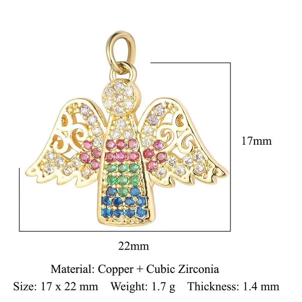 Custom pendant necklace fashion jewelry necklaces Copper zircon Cross Pendant Virgin Mary Handmade DIY pendant