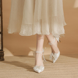 Venta al por Mayor Directa de Fábrica, Tacones Altos con Lazo para Boda, Sandalias de Tacón Alto para Mujer, Tacones Altos de Diseñador - Product Image 2