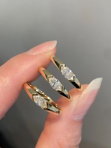 Anillo Xinfly AU750 de Oro Sólido de 18K con Diamante Natural de 0.30ct, Estilo Lujoso, Corte Marquesa Ojo de Caballo, Joyería Fina - Product Image 5