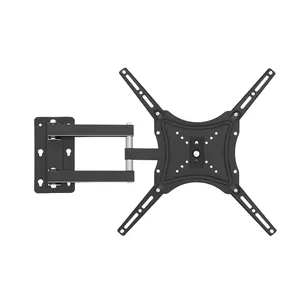 Large TV Screen Holder Universal Black Full Motion Swivel TV Bracket Swivel Fits 26-55 TV