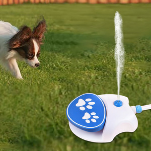 Distributeur d'eau automatique à pression de pied utilisation d'été en forme de patte chien Puzzle jouet jouer en plein air chien utilisation pour animaux de compagnie fontaine d'eau - Product Image 1