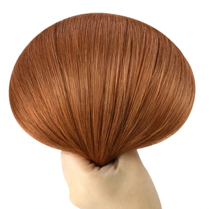 Ciocche di <span class=keywords><strong>Capelli</strong></span> Umani Vergini di Qualità Professionale con Cuticole Allineate, Trama Invisibile Genius, <span class=keywords><strong>Rosso</strong></span> Rame, 100% <span class=keywords><strong>Capelli</strong></span> Umani Non Trattati - Product Image 5