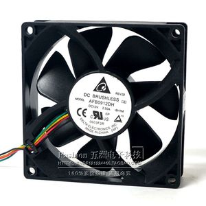 Delta AFB0912DH 12V 2.5A 90mm Fan Dual Ball Bearing Four Wire Pwm <b>Computer</b> <b>Case</b> Cooling - Product Image 2