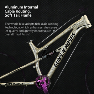 Vélo <span class=keywords><strong>de</strong></span> montagne 27,5 pouces, <span class=keywords><strong>cadre</strong></span> en alliage d'aluminium à suspension souple, 8 vitesses, léger, freins à disque mécaniques, fourche en <span class=keywords><strong>acier</strong></span> - Product Image 5